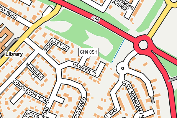 CH4 0SH map - OS OpenMap – Local (Ordnance Survey)