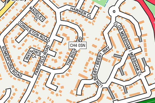 CH4 0SN map - OS OpenMap – Local (Ordnance Survey)