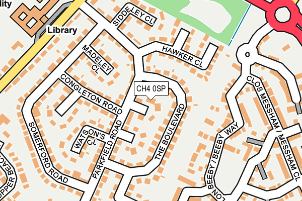 CH4 0SP map - OS OpenMap – Local (Ordnance Survey)