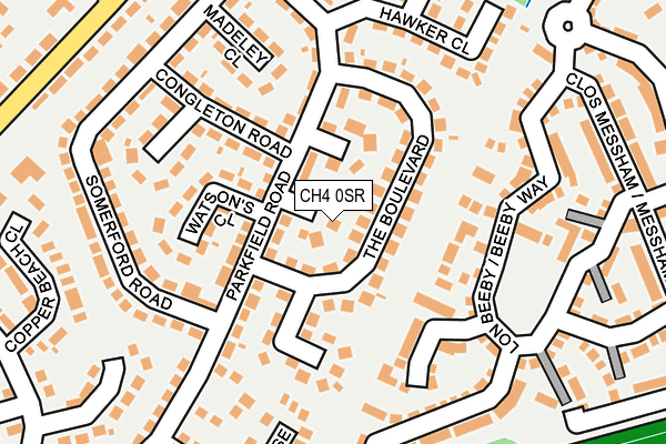 CH4 0SR map - OS OpenMap – Local (Ordnance Survey)