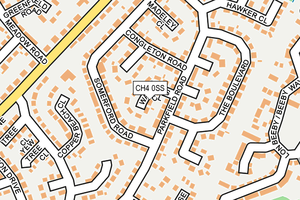 CH4 0SS map - OS OpenMap – Local (Ordnance Survey)
