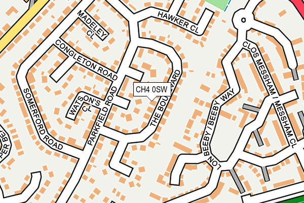 CH4 0SW map - OS OpenMap – Local (Ordnance Survey)
