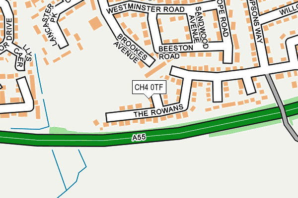 CH4 0TF map - OS OpenMap – Local (Ordnance Survey)