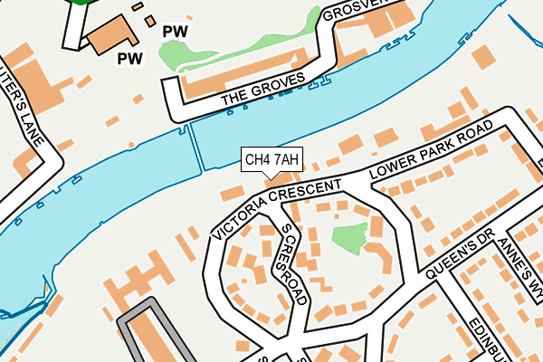 CH4 7AH map - OS OpenMap – Local (Ordnance Survey)