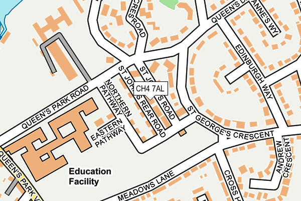 CH4 7AL map - OS OpenMap – Local (Ordnance Survey)