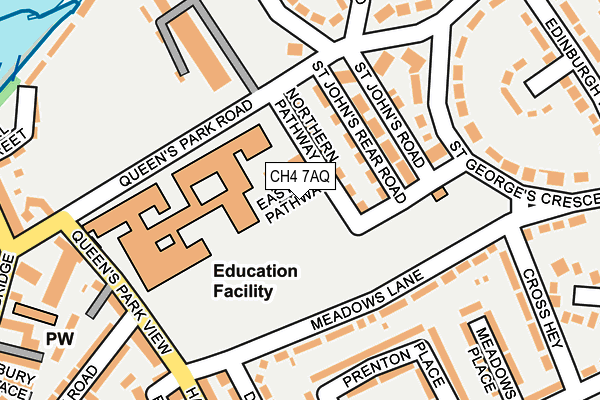 CH4 7AQ map - OS OpenMap – Local (Ordnance Survey)