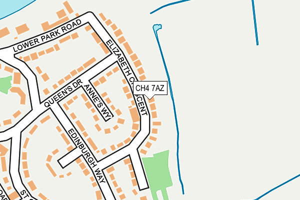 CH4 7AZ map - OS OpenMap – Local (Ordnance Survey)