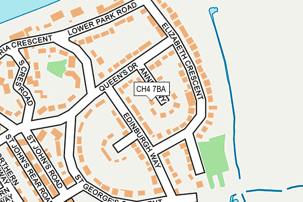 CH4 7BA map - OS OpenMap – Local (Ordnance Survey)