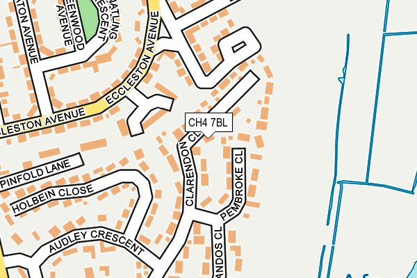 CH4 7BL map - OS OpenMap – Local (Ordnance Survey)