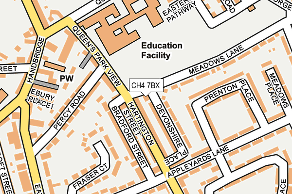 CH4 7BX map - OS OpenMap – Local (Ordnance Survey)