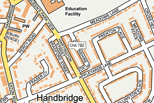 CH4 7BZ map - OS OpenMap – Local (Ordnance Survey)