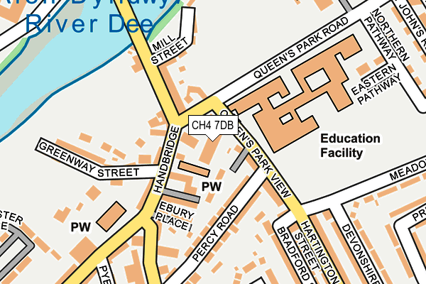 CH4 7DB map - OS OpenMap – Local (Ordnance Survey)