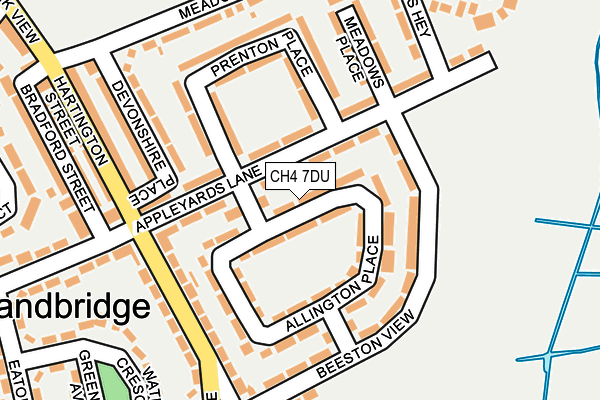 CH4 7DU map - OS OpenMap – Local (Ordnance Survey)