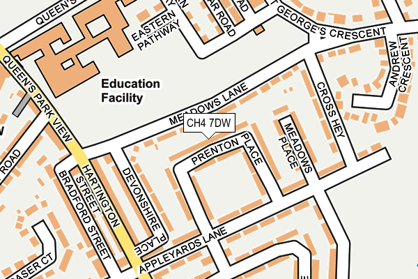 CH4 7DW map - OS OpenMap – Local (Ordnance Survey)