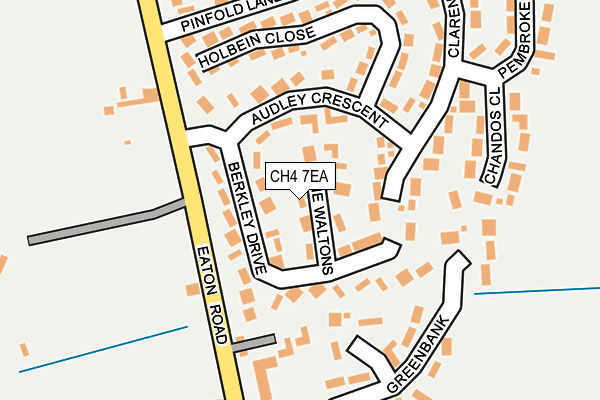 CH4 7EA map - OS OpenMap – Local (Ordnance Survey)