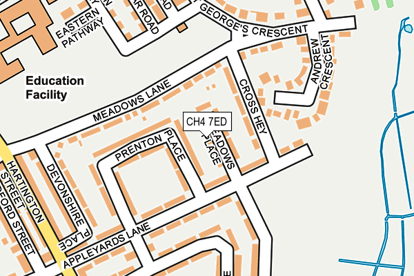 CH4 7ED map - OS OpenMap – Local (Ordnance Survey)