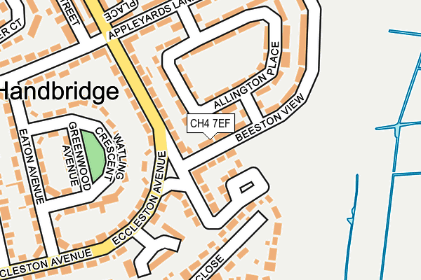 CH4 7EF map - OS OpenMap – Local (Ordnance Survey)