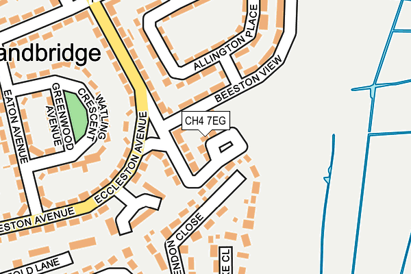 CH4 7EG map - OS OpenMap – Local (Ordnance Survey)