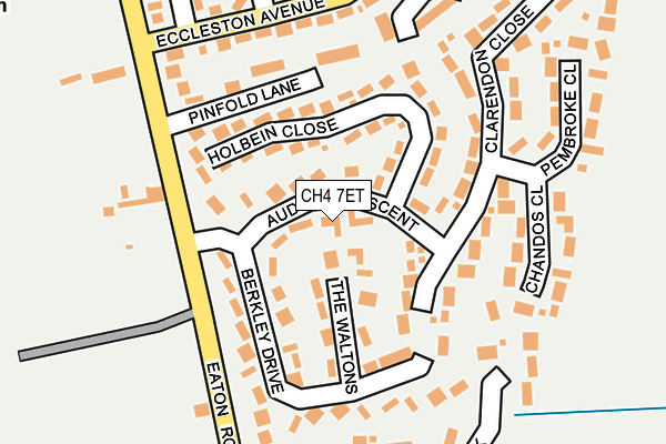 CH4 7ET map - OS OpenMap – Local (Ordnance Survey)