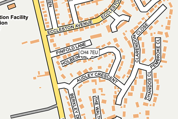 CH4 7EU map - OS OpenMap – Local (Ordnance Survey)