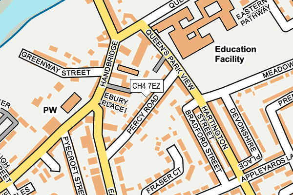 CH4 7EZ map - OS OpenMap – Local (Ordnance Survey)