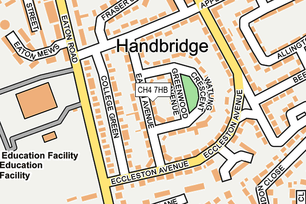 CH4 7HB map - OS OpenMap – Local (Ordnance Survey)