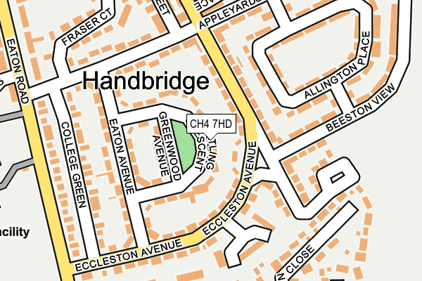 CH4 7HD map - OS OpenMap – Local (Ordnance Survey)