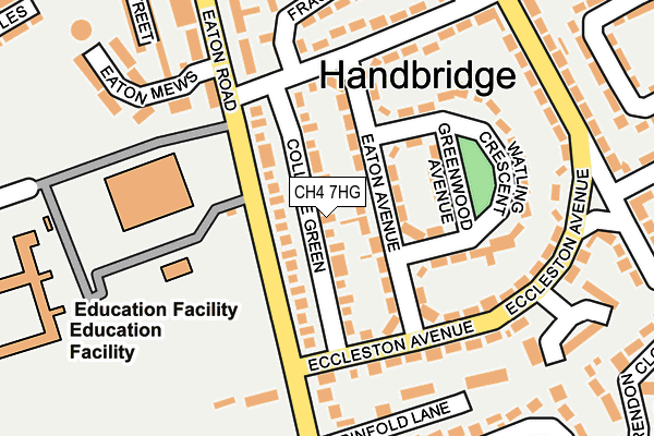 CH4 7HG map - OS OpenMap – Local (Ordnance Survey)