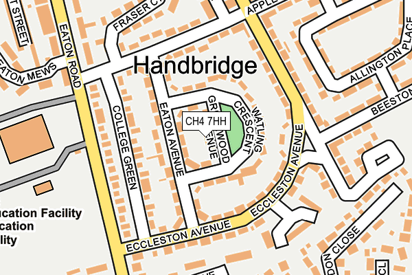 CH4 7HH map - OS OpenMap – Local (Ordnance Survey)