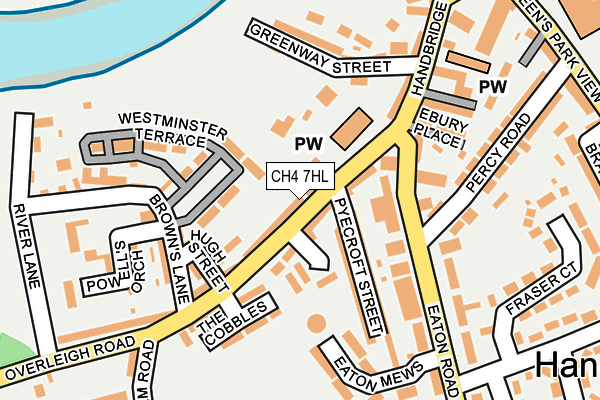 CH4 7HL map - OS OpenMap – Local (Ordnance Survey)