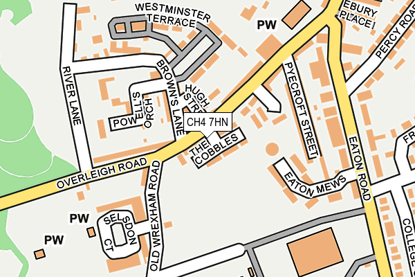 CH4 7HN map - OS OpenMap – Local (Ordnance Survey)