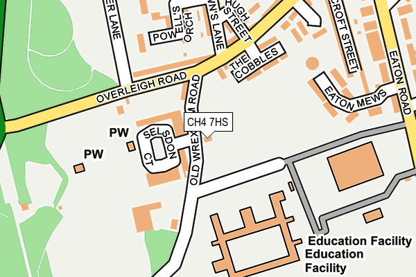 CH4 7HS map - OS OpenMap – Local (Ordnance Survey)