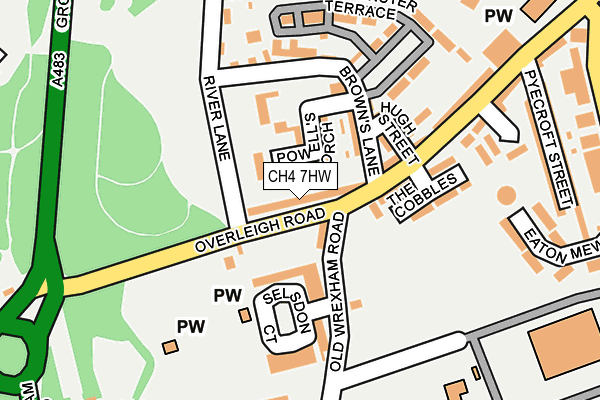 CH4 7HW map - OS OpenMap – Local (Ordnance Survey)