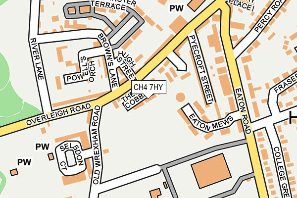 CH4 7HY map - OS OpenMap – Local (Ordnance Survey)