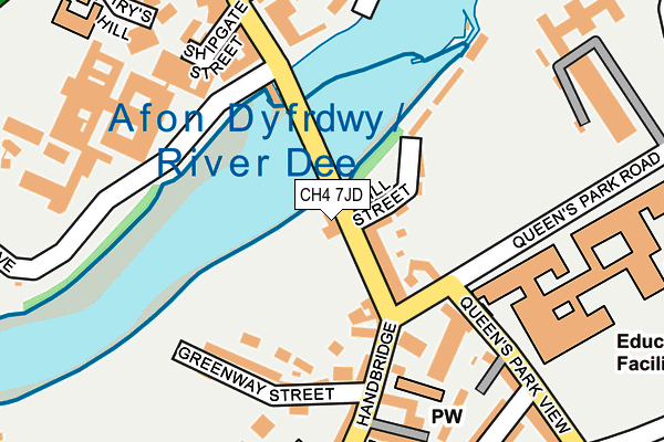 CH4 7JD map - OS OpenMap – Local (Ordnance Survey)