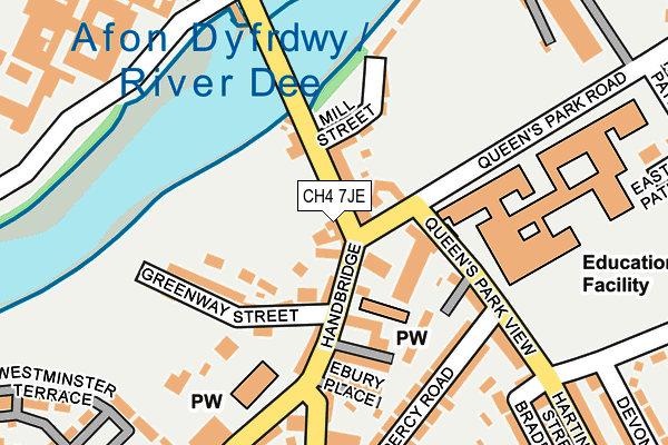 CH4 7JE map - OS OpenMap – Local (Ordnance Survey)