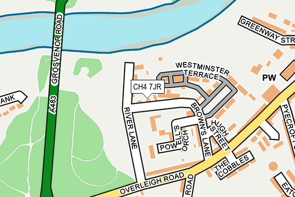 CH4 7JR map - OS OpenMap – Local (Ordnance Survey)