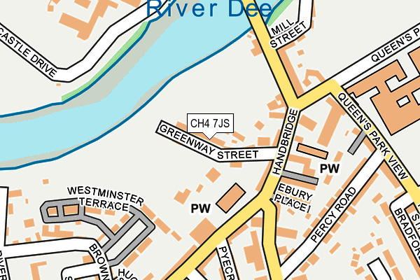 CH4 7JS map - OS OpenMap – Local (Ordnance Survey)