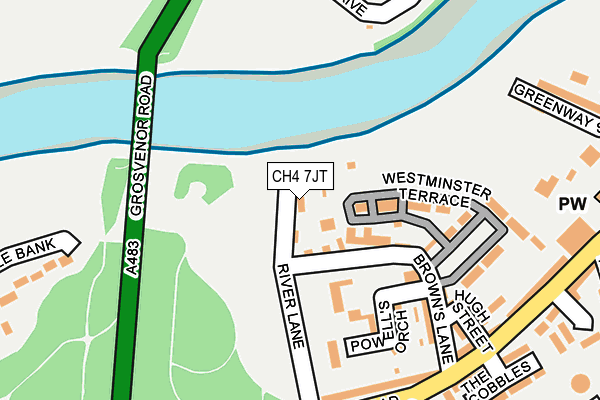 CH4 7JT map - OS OpenMap – Local (Ordnance Survey)