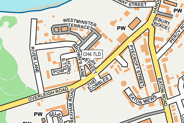 CH4 7LD map - OS OpenMap – Local (Ordnance Survey)