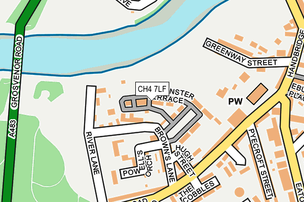 CH4 7LF map - OS OpenMap – Local (Ordnance Survey)