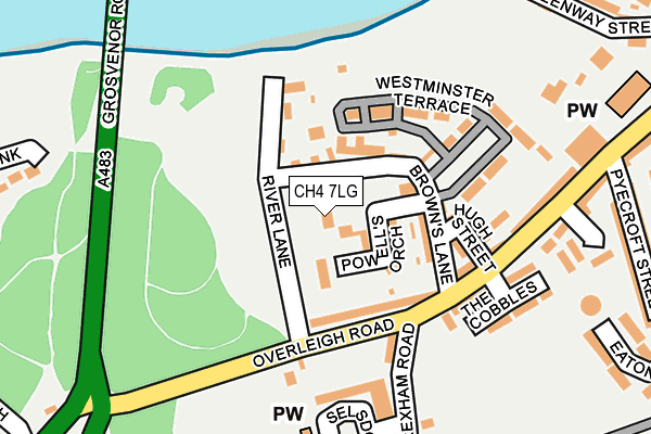 CH4 7LG map - OS OpenMap – Local (Ordnance Survey)