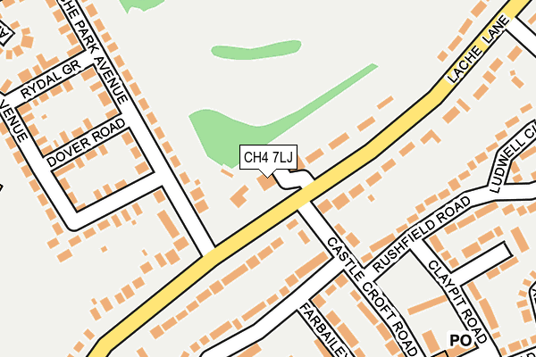 CH4 7LJ map - OS OpenMap – Local (Ordnance Survey)