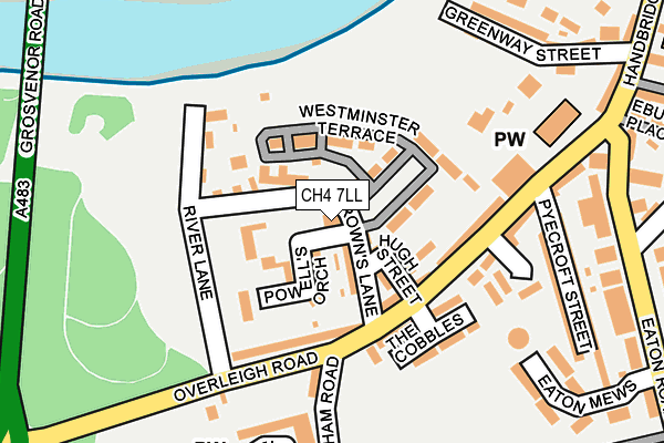 CH4 7LL map - OS OpenMap – Local (Ordnance Survey)