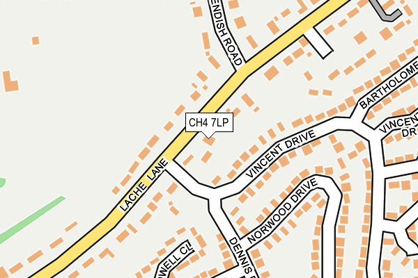 CH4 7LP map - OS OpenMap – Local (Ordnance Survey)