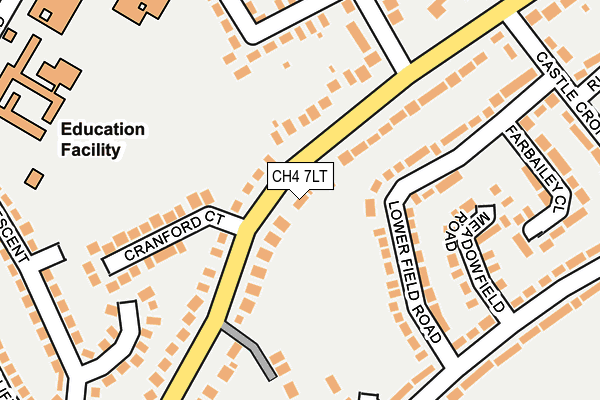 CH4 7LT map - OS OpenMap – Local (Ordnance Survey)