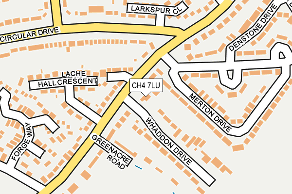 CH4 7LU map - OS OpenMap – Local (Ordnance Survey)