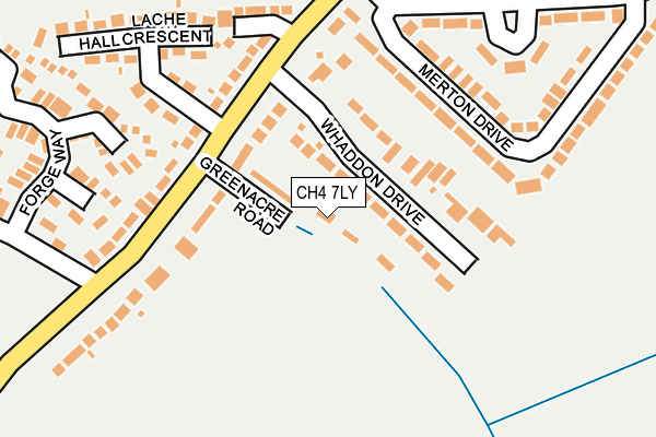 CH4 7LY map - OS OpenMap – Local (Ordnance Survey)