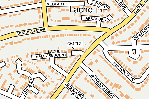 CH4 7LZ map - OS OpenMap – Local (Ordnance Survey)