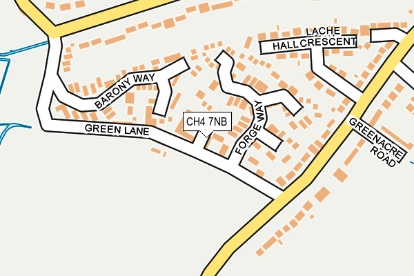 CH4 7NB map - OS OpenMap – Local (Ordnance Survey)
